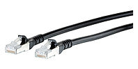 METZ CONNECT Patchkabel Cat6A 20m sw 1:1 130845B000-E S/FTP RJ45 AWG26