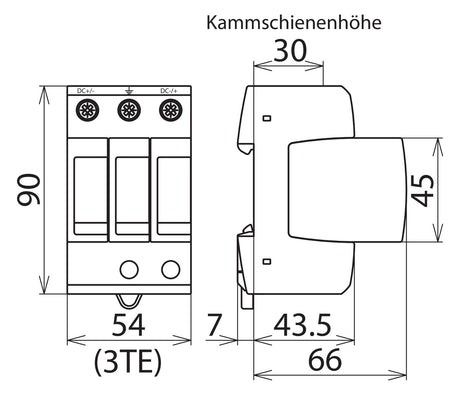 DEHN SE Überspannungsableiter 1000VDC DG M YPV SCI 1000 DCNetzform- 4kV 3TE