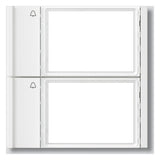 SIEDLE Ruftastenmodul Bus 2RT ws TM 700-2-0 W 99x99x26mm