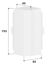 GGK Außeneck GEB-K 62x190mm HFT 90° Kst FB 60x200-AE aws RAL9010 unbeh