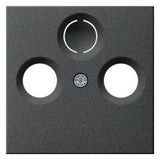 GIRA Zentralplatte Sat/TV/Radio 3f anth System 55 086928 Schraubbef