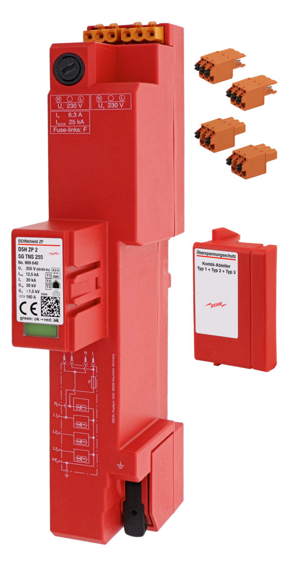 DEHN SE Kombi-Ableiter Sammelsch 4p 2TE DSH ZP 2 SG TNS 255 230VAC 1,5kV