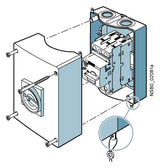 SIEMENS Leergehäuse Schaltgeräte Kst 3RV1923-1DA00 IP55 72x155x126mm Aufb
