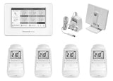 Honeywell evohome Starter-Paket Regler, Tischständer, 4 Heizkörperregler | ATP934G4002