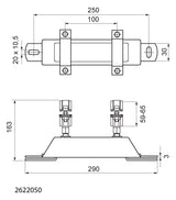 Walraven Fixpunktsatz dB-FiX 80 f. d: 59-65 mm Schallschutz DIN 4109 | 2622050