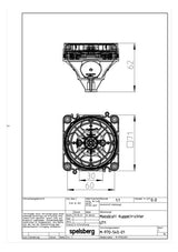 SPELSBERG Leitungsauslass Kabel 60mm 3f U 71 KUT 71x71mm