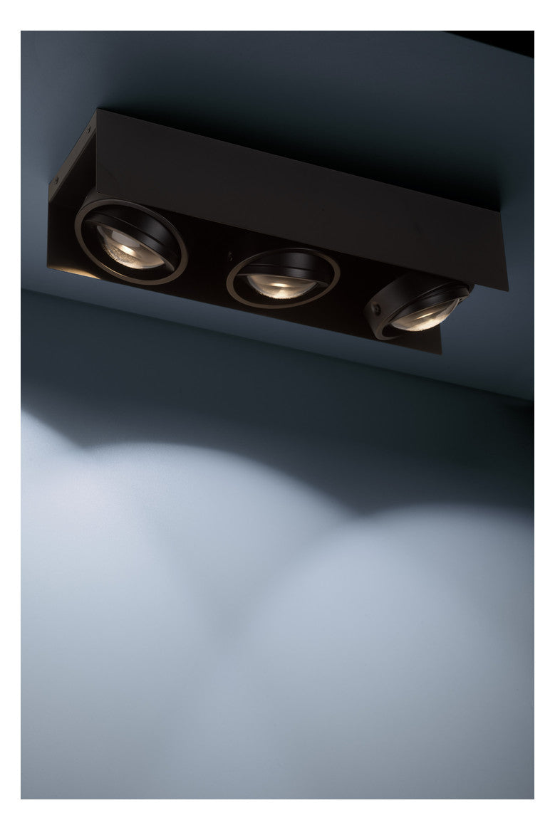 MEGATRON LED-Anbauleuchte 3x7W 2700K sw Cardano MT67032 1410lm