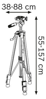 BOSCH-EW Stativ Professional BT 150