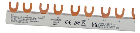 DOEPKE Phasenschiene 3+N 17,5mm 212mm EV-S G 3.1+N.12.120E 10qmm 63A Gabel