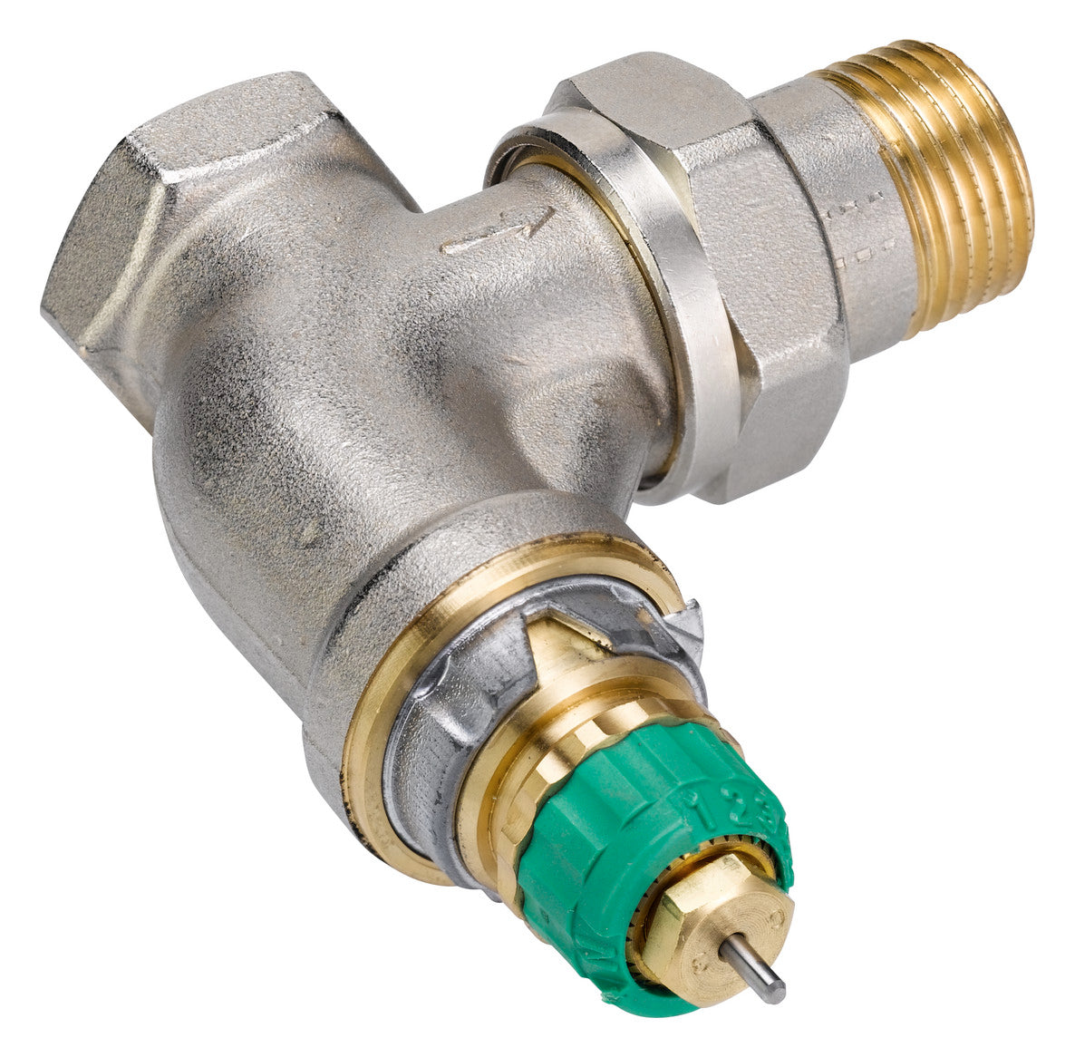 Dynamic Valve RA-DV 15 druckunabhängig, R 1/2, Eck, vernickelt