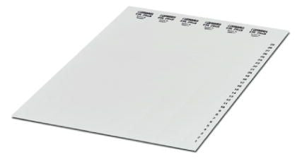 PHOENIX Klemmenmarkierung ws RM=29mm ESL 29X8 unbedr horiz