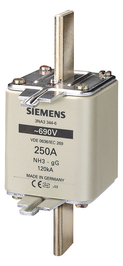 SIEMENS NH-Sicherungseinsatz 500A NH3 gG 3NA3365-6 690VAC Stirnk