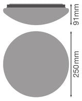LEDVANCE LED-Anbauleuchte 10W ws Ceiling Essential 250mm E27