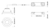 LEDVANCE LED-Einbaustrahler 7-13W EVG ws DL CMFT DA D100 P 13W MS 940 U19 WT DALI