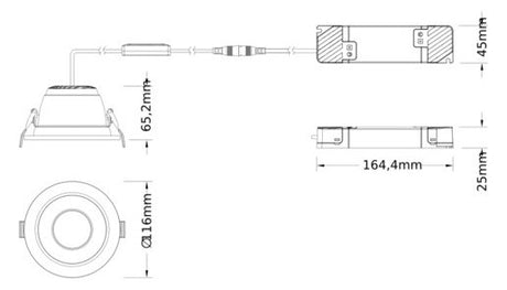 LEDVANCE LED-Einbaustrahler 7-13W EVG ws DL CMFT DA D100 P 13W MS 940 U19 WT DALI
