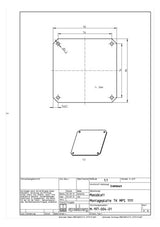 SPELSBERG Montageplatte Verteiler ST TK MPS-1111 lack 90x90mm Lochung