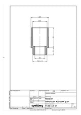 SPELSBERG Kabeleinsteckstutzen IP20 lgr RST M20 20mm hfr offen