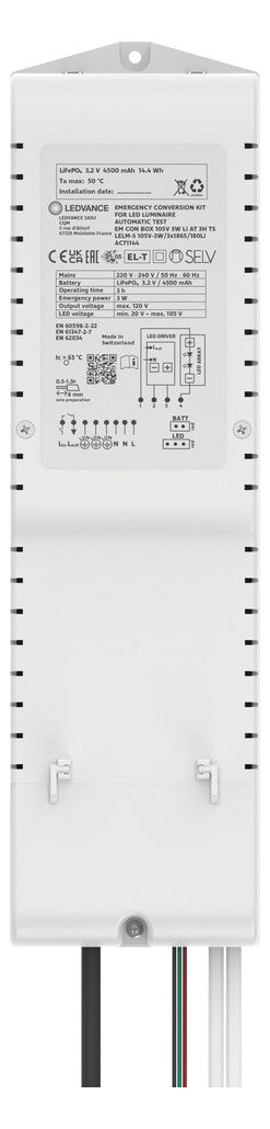 LEDVANCE Notlichtversorgung 3W LED 3h EM CONVERSION BOX TEMPERATURE SENSO auto