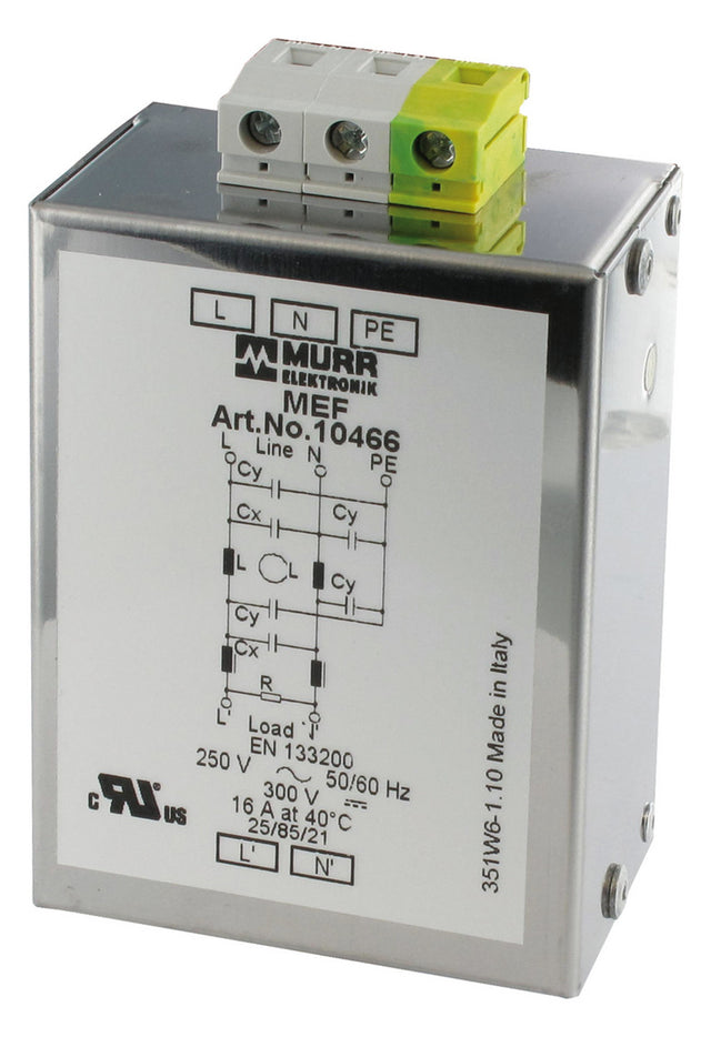 MURR Netzfilter 2p 50-60Hz 250V IP20 10466 30000khz Sinus 0-16A