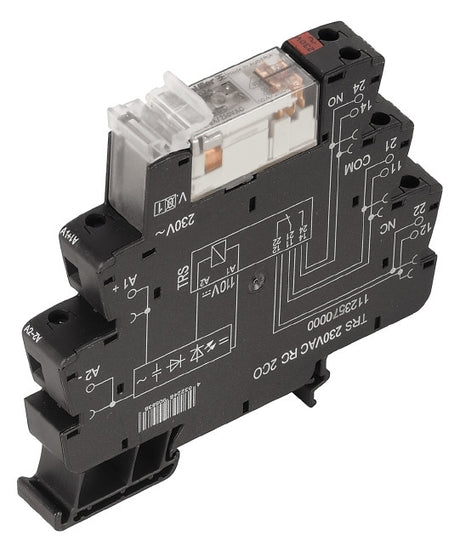 WEIDMÜLLER Schaltrelais 230V/AC 2W IP20 TRS 230VAC RC 2CO 6,4x90x88mm Schraub