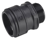 FRÄNKISCHE Wellrohrverschraubung PA IP66 E-Lock 25  25mm M25x1,5 ger Gew 12mm