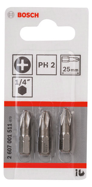 BOSCH-EW Bit Pm 2 2mm L=25mm 6,4mm(1/4) 2607001511
