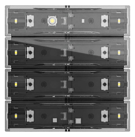 GIRA Tastsensor KNX UP ws glz 1f 4pkt 534400 inkl.Ankoppl LED
