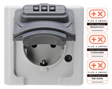 KOPP Steckdose 1f gr glz AP Klappd IP44 BLUEELECTRIC 109856007 abschl