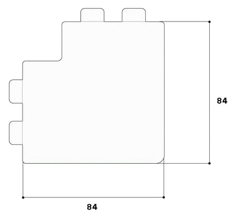 GGK Flachwinkel LF-K HFT 57x40mm Kst lgr LFG 40x60-FW unbeh RAL7035
