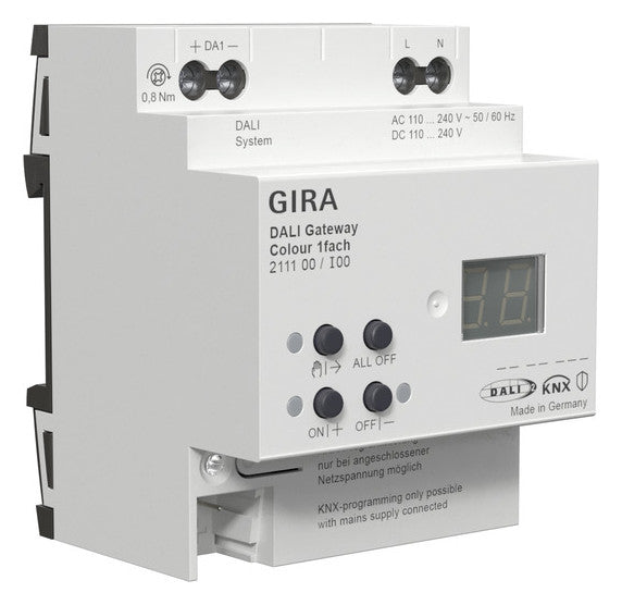 GIRA Gateway DALI KNX REG 110-240V 4TE 211100
