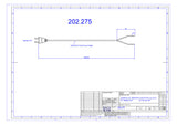 BACHMANN Netzanschlussleitung 3m 2,5A ws 202.275 2x0,75qmm IP20 Euro-Steck PVC