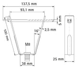 WALRAVEN Deckenhänger Britclips Rapid RTB 8 für Trapezblech einteilig M8