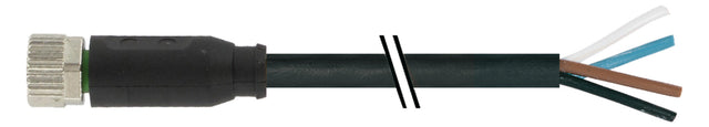 MURR Geräteanschlussleitung 4p 0,25qmm 7000-08061-6311000 L10000mm sw