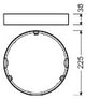 LEDVANCE Aufbaurahmen ws Kst  225mm DL SLIM FRAME DN 210 WT H38mm
