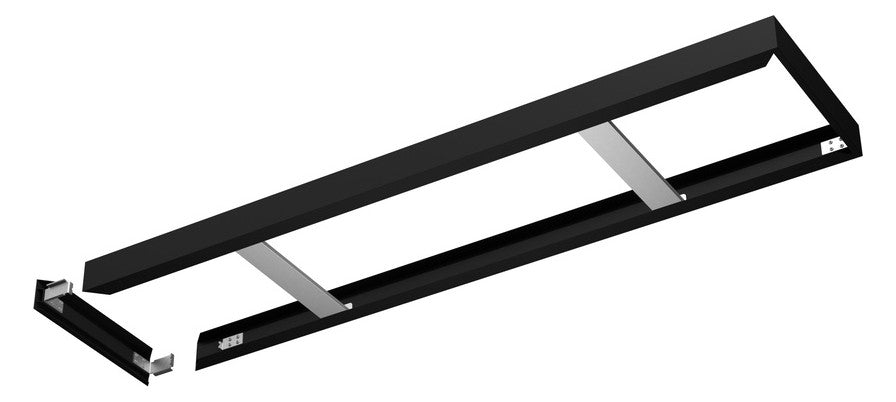 LEDVANCE Einbaurahmen sw Alu L1200mm PANEL 1200 SURFACE MOUNT KIT BK B300mm