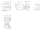 SIEMENS Hauptschalter 16A 3p IP65 Einb 3LD2054-1TP53 Wart/Rep SichSchalt