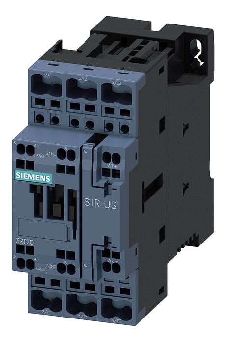 SIEMENS Leistungsschütz 18,5kW 3S 24VDC 3RT2028-2FB40 38A 1S+1Ö/Hilf REG