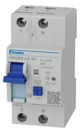 DOEPKE FI/LS-Schutzschalter B20 2p 0,03A DRCBO 4 B20/0,03/1N-B SK B 6kA 2,5TE 1p