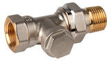 HONEYWELL Rücklaufverschraubung Verafix Messing, vernickelt, Durchgang, 1/2"