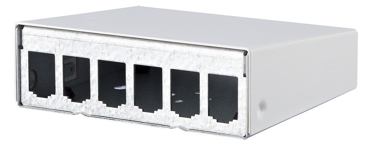 METZ CONNECT Modulträger Wandmont 6Ports 130861-0602-E Schirm RAL9010