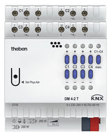 THEBEN Dimmaktor KNX 2-800W REG 4TE uni DM 4-2 T KNX Handbedien 4Ausg