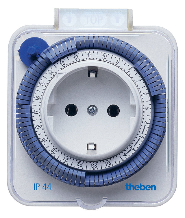 THEBEN Steckdosenschaltuhr IP44 Tage 16A theben-timer 26 IP 44 analog 230V 15min