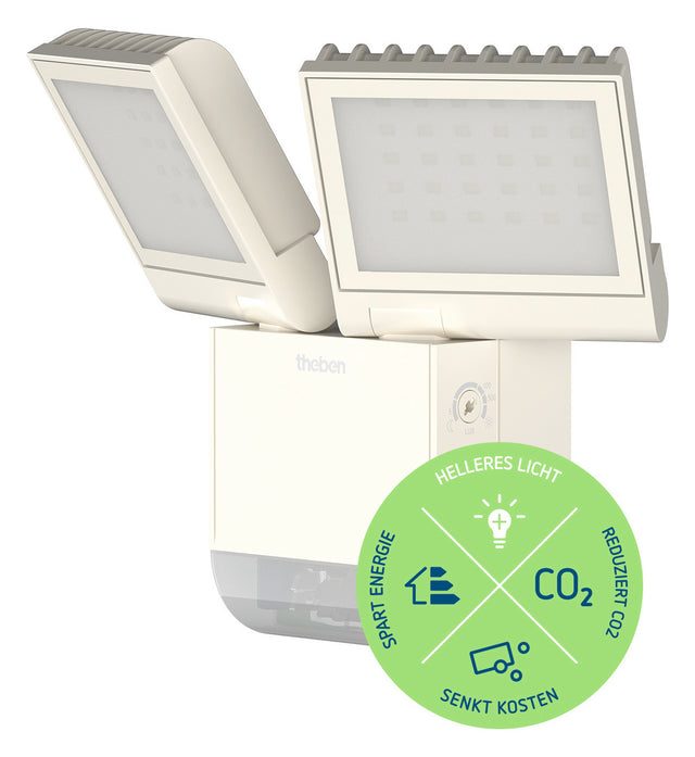 THEBEN LED-Anbaustrahler 17W 2LEDs ws ws theLeda S17-100 WH 4000K 1800lm ws mt