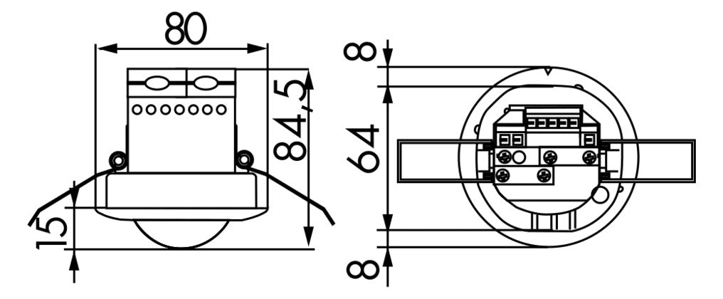BEG Präsenzmelder 360° EB rws IP20 fernb PD2-M-2C-DE Präsenzmelder 2300W HLK