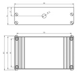 GROTHE UP-Kasten 185x101x56mm UPK 833
