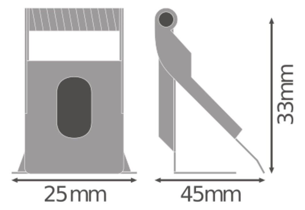 LEDVANCE Montageklammer si ST L25mm PANEL RECESSED MOUNT CLIPS VAL 4x B45mm