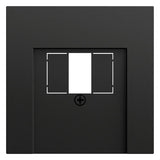 GIRA Zentralplatte USB/TAE 1f sw mt 027674 Schraubbef