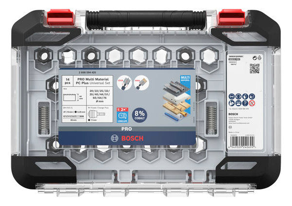 BOSCH-EW Werkzeugset 14tlg 11xLochsäge LOCHSÄGENSATZ Box