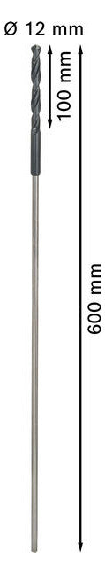 BOSCH-EW Universalbohrer  12mm 550/600mm 2608596344 zyl.Steckachse