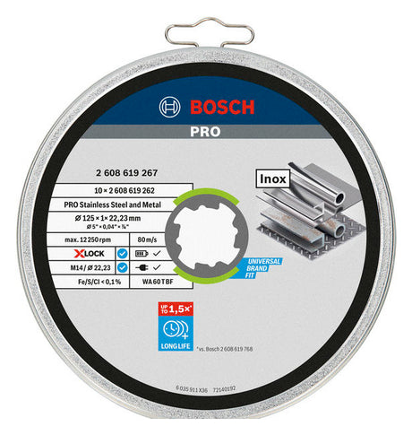BOSCH-EW Trennscheibe 125x1mm f.Metall 2608619267